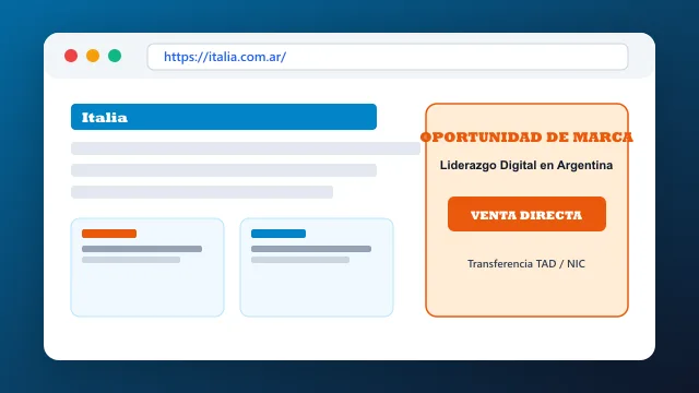 Modelo de aplicación comercial y proyectos digitales para italia.com.ar